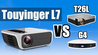 TouYinger L7 VS T26 Full HD и G4 DLP HD сравнение проекторов [upl. by Maximilianus]