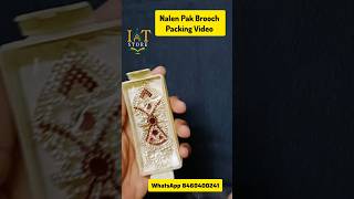 Nalen Pak BROOCH Packaging Video By IAT STORE perfume tasbih nalenpak [upl. by Shafer]