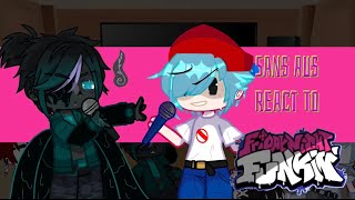 Sans Aus react to FNF [upl. by Hellah797]