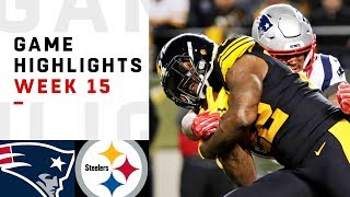 Patriots vs Steelers Week 15 Highlights  NFL 2018 [upl. by Airdnas]