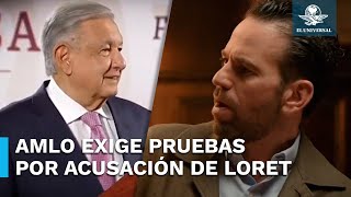 AMLO responde a Carlos Loret ante acusaciones contra sus hijos [upl. by Assyral]