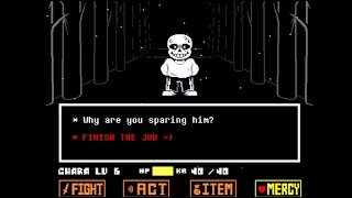 Undertale promised Sparing Sans [upl. by Aspasia]