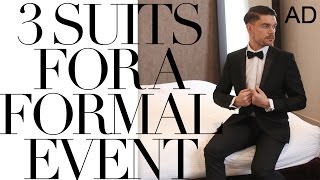 What To Wear To A Formal Event  3 Suit Options [upl. by Eiveneg246]