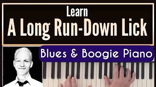 Boogie Woogie piano tutorial long licks down the keyboard [upl. by Romalda227]