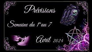 Bon lundi de pâques à tous 🥰 Prévisions de la semaine du 1 au 7 avril 2024 🔮 [upl. by Niwri]