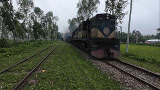 First Class relief train through pass Kamarpara Railway Station  BD Rail Fans [upl. by Geri]