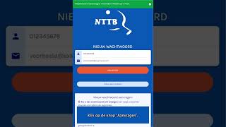 NTTB App wachtwoord veranderen [upl. by Ciaphus]