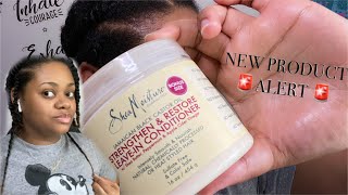 Finally Trying Shea Moisture Leave In  SHEA MOISTURE LEAVE IN CONDITIONER [upl. by Annunciata561]