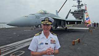 2024 LA Fleet Week interview with Captain Thomas Commander of the USS Carl Vinson aircraft carrier [upl. by Cowen]