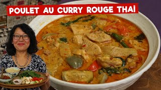 Poulet curry rouge Thaï Technique de cuisson pour obtenir des saveurs optimales Comment le manger [upl. by Redwine]