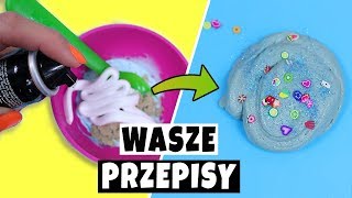 TESTUJĘ PRZEPISY WIDZÓW NA SLIME 2  Slime bez kleju slime bez boraxu diy sztuczny śnieg [upl. by Rori]