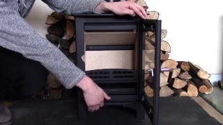 Ecosy Purefire Curve Woodburning Stove Demo [upl. by Tildie820]