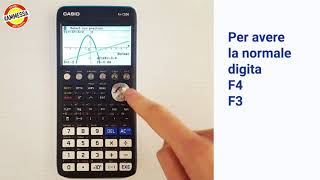 Calcolatrice grafica CASIO FXCG50  Normale a una curva [upl. by Edurtreg636]