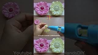 How to Make Satin Ribbon Flowers Simple Craft with Tina Flower [upl. by Binny]