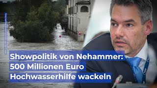 Showpolitik 500 Millionen Euro Hochwasserhilfe wackeln [upl. by Lim]