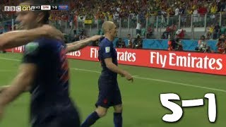 ARJEN ROBBEN Spain vs Netherlands 15  FIFA World Cup 2014  Review  Highlights  13062014 [upl. by Avihs]