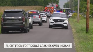 No survivors   Deadly small plane crash reported in Indiana flight came from Fort Dodge [upl. by Teyugn617]