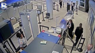 ROC airport security passing note to traveler — August 15 2019 [upl. by Kowatch571]