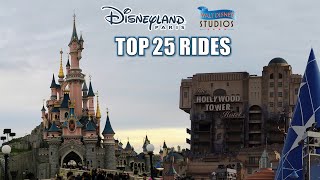 Top 25 Rides at Disneyland Paris Resort [upl. by Celesta]