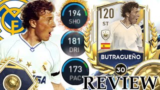 UNSTOPPABLE ST 🤯120 RATED EMILIO BUTRAGUEÑO HALL OF LEGENDS ICON CARD GAMEPLAY REVIEW FIFA MOBILE [upl. by Nami]