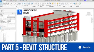 REVIT STRUCTURE  BANGUNAN GEDUNG  PART 5 bim revit revitstructure revitarchitecture revitmep [upl. by Eselahc]