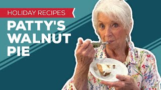 Holiday Cooking amp Baking Pattys Walnut Pie Recipe [upl. by Lsil]