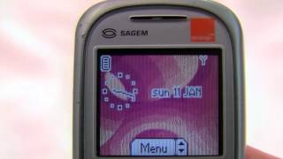 Sagem MyX2 2003 budget mobile Overview box software [upl. by Thornburg]