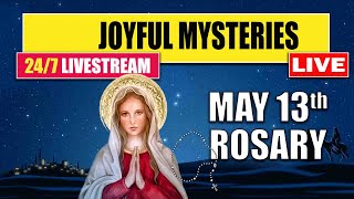 🔴 Monday Joyful Mysteries of the Rosary 247 Live Stream  May 13th [upl. by Gariepy153]