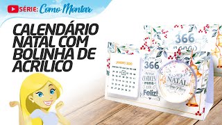 Como fazer Calendario 2020 com bolinha de natal [upl. by Vez520]