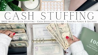 Cash Stuffing 423  Weekly Cash Stuffing  Cash Envelope System  Sinking Funds amp Savings Challenge [upl. by Ayrb841]