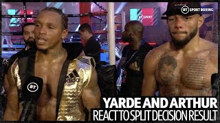 Anthony Yarde and Lyndon Arthur disagree on result during fiery joint postfight interview [upl. by Notlek466]