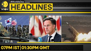 Rutte set to be next NATO Chief  South Korea amp US hold joint air drills  WION Headlines [upl. by Mazel]