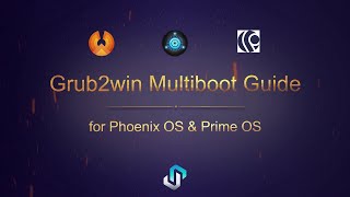 How to Multiboot Android x86 amp Phoenix os using Grub2win [upl. by Phia]