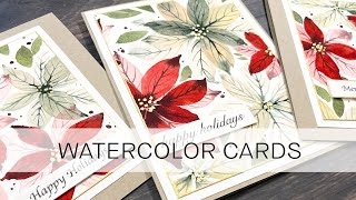 poinsettia cards for the holidays🎄 [upl. by Oliana]