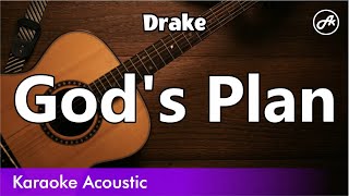 Drake  Gods Plan karaoke acoustic [upl. by Medea215]