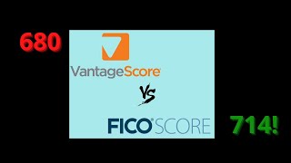 VantageSCORE vs FICOscore credit karma is not the best [upl. by Sweyn]