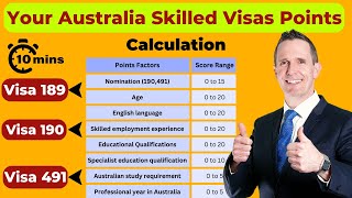 Maximize your Australian PR points calculation in 2024 With case scenario Visa 189 190 amp 491 [upl. by Yelda837]