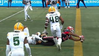 Kylin Hill grabs his first CFL TD on Labour Day  CFL [upl. by Harli]