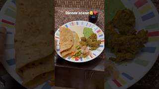 Dinner scene🫣✨youtubeshorts trending chicken chapathi dinner food [upl. by Farley]