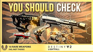 10 Rare Destiny 2 Weapons You Should Never Delete [upl. by Tatianna]