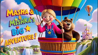 Masha And Mishka Big Adventure  माशा और मिश्का का बड़ा साहसिक कार्य  read aloud stories for kids [upl. by Carmita]