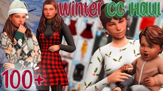 100 MUST HAVE Maxis Match CC Finds  The Sims 4 Winter CC Haul WITH LINKS [upl. by Bax]