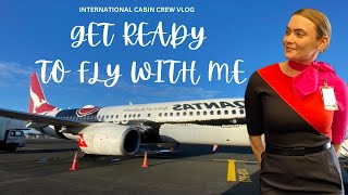 Australian Flight Attendant Life  Come Prepare for my Flight With Me [upl. by Lolly]