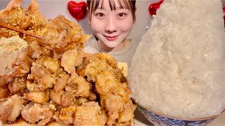 ASMR Sweet and Savory Chicken【Mukbang Eating Sounds】【English subtitles】 [upl. by Ledeen990]