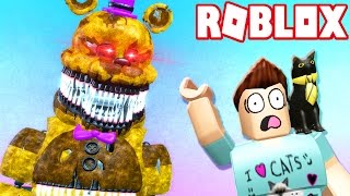 NIGHTMARE FREDBEAR EATS DENIS ALIVE Roblox Adventures [upl. by Blondell656]