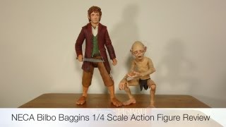 Bilbo Baggins 14 Scale Action Figure Review by NECA [upl. by Malcom539]