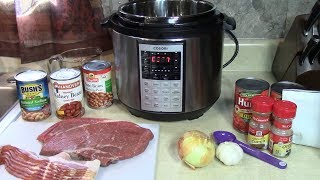 Pressure Cooker Steak Bacon Chili [upl. by Murton14]