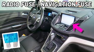 FORD CMAX RADIO FUSE LOCATION REPLACEMENT NAVIGATION FUSE LOCATION REPLACEMENT [upl. by Kcirde]