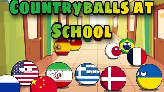 Countryballs Animationfirst day in school🏫🏫 [upl. by Paxon]