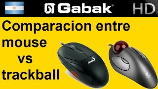 Comparación mouse optico vs laser vs trackball [upl. by Budworth83]